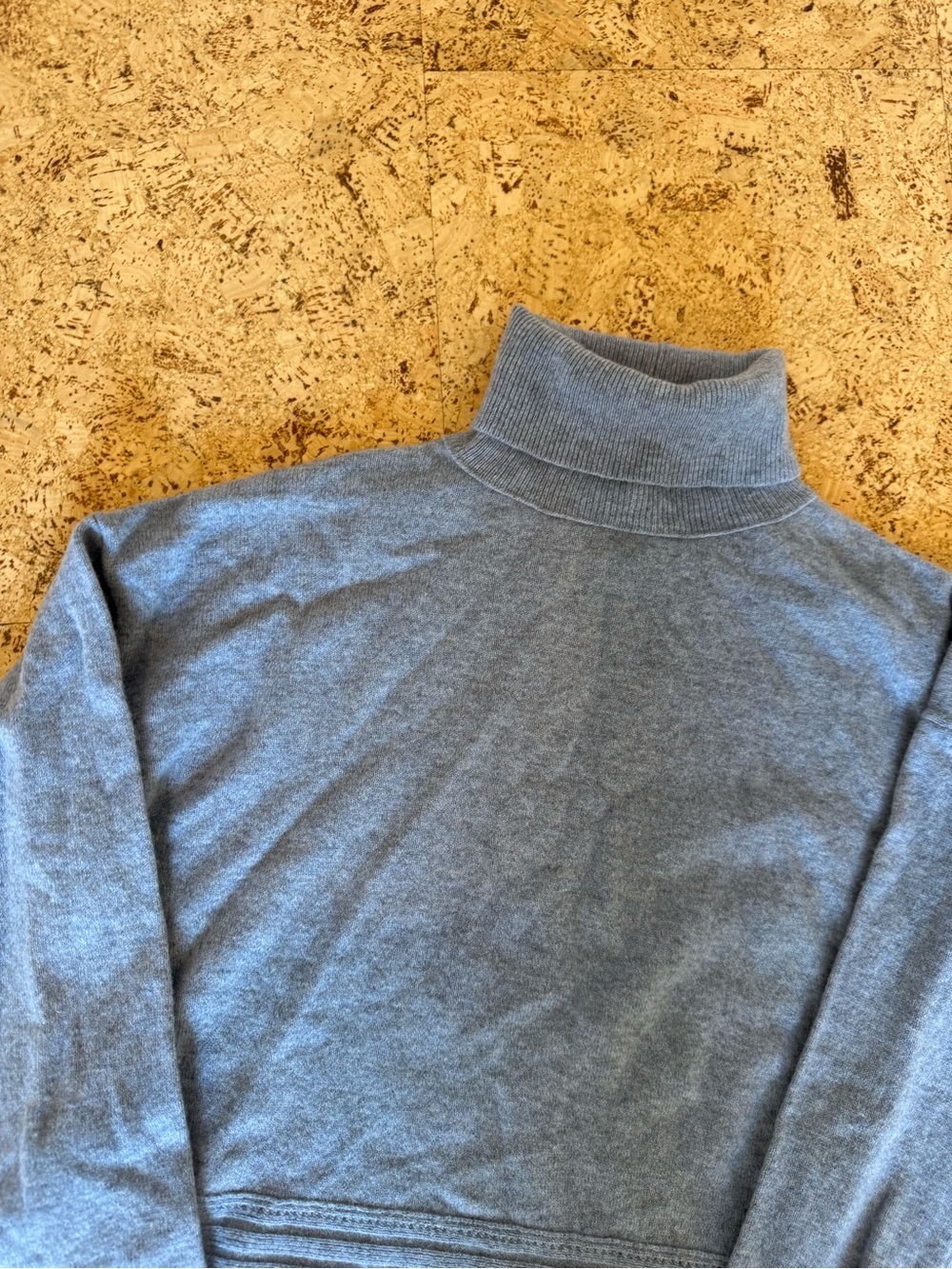 Inhabit Women's Light Blue Turtleneck Sweater